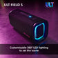 Sony SRS-ULT50W ULT FIELD 5 - Powerful Bluetooth Portable Speaker, 25hr Battery, 2 x ULT POWER SOUND modes, IP67, Waterproof, Dustproof, 360 Lights, Detachable Shoulder Strap, Compact - White