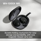SONY WH-1000XM6 Flagship Noise Cancelling Over-Ear Wireless Bluetooth Headphones, Signature Hi-Res Sound, Ultimate Comfort, Foldable Design, Durable Case, 30 HR Battery, iOS & Android