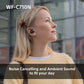 Sony WF-C710NB Truly Wireless Noise Cancelling Earbuds, Lightweight Headphones, Touch Controls, Multipoint Connection, IPX4, up to 40 HR battery, Quick Charge, iOS & Android - Black