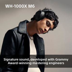 Sony WH-1000XM6S Flagship Noise Cancelling Over-Ear Wireless Bluetooth Headphones, Signature Hi-Res Sound, Ultimate Comfort, Foldable Design, Durable Case, 30 HR Battery, iOS & Android - Silver