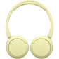 Sony WH-CH520Y Wireless Bluetooth Headphones - up to 50 Hours Battery Life with Quick Charge, On-ear style - Yellow
