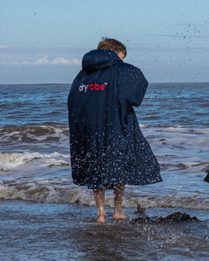 dryrobe Advance - Kids 10-13 - Long Sleeve V3 - Navy Grey