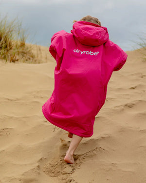dryrobe Advance - Kids 10-13 - Long Sleeve V3 - Pink Light Grey