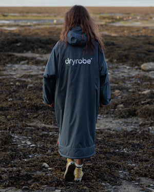 dryrobe Advance Long Sleeve V3 - Dark Grey Orange