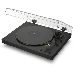 Sony PS-LX5BT Premium Wireless Bluetooth Turntable, Full Auto Playback, Belt-drive, Quality Cartridge, Hi-Res Audio Wireless, Built-in Phono Preamp, 3 Gain Modes, 2 Speed Operation, Rubber Mat