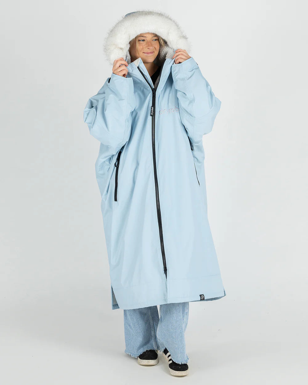 dryrobe Advance Long Sleeve - Alpine Range - Alpine Ice Blue