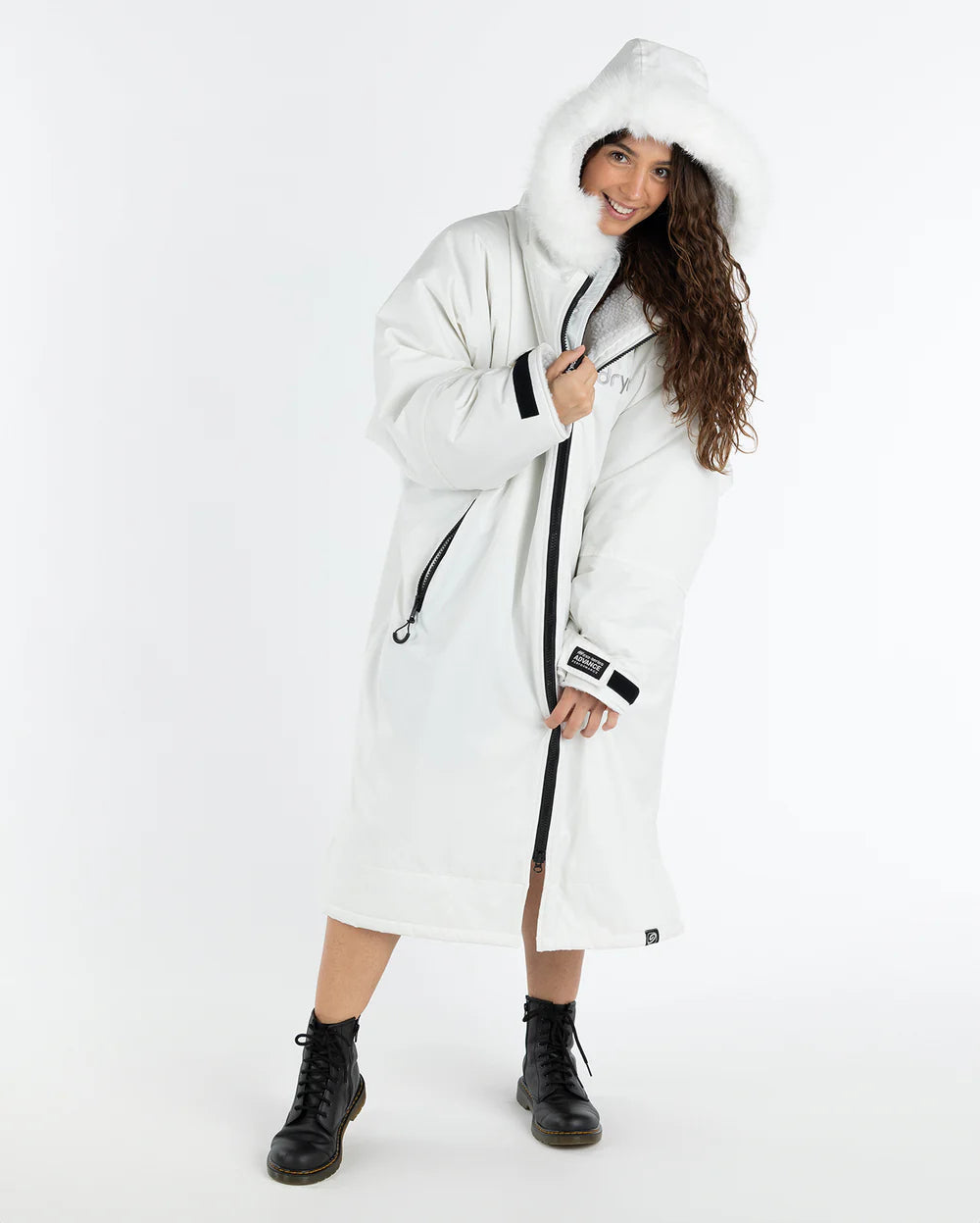 dryrobe Advance Long Sleeve - Alpine Range - Alpine White