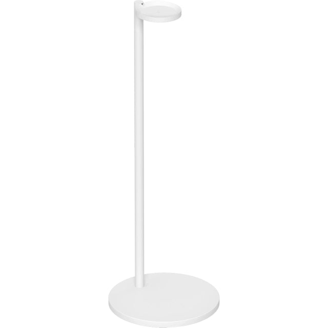 Sonos Era 100 Single Floor Stand White front facing angled view against a white background.