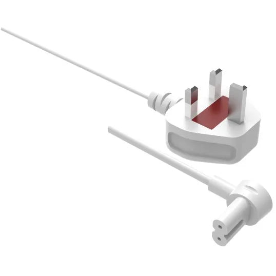 Flexson 0.35m Power Cable for Era 100 & Era 300, Ray, Arc, Sub (Gen 3), Sub Mini, Amp, Beam, Playbase, Play:5 (Gen 2) | Single - White