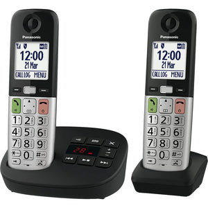 Panasonic KX-TGU432EB Digital Cordless Answering System - Two Handsets