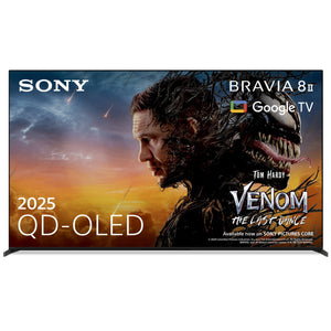 Sony BRAVIA 8 II - QD-OLED | AI XR Processor | Acoustic Surface Audio+ | Dolby Vision/Atmos | IMAX Enhanced | Google TV (2025) | Google Cast | Apple AirPlay 2 | Eco Dashboard 2 | Game Menu 2