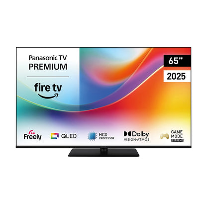Panasonic TV-65W85BEY 65" 4K Ultra HD QLED TV | HDR Bright Panel Plus with HCX Processor | Fire TV | 2025 Model | W85B Range