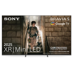 Sony BRAVIA 5 – XR | Mini LED | AI XR Processor | Acoustic Multi-Audio | Dolby Vision/Atmos | IMAX Enhanced | Google TV (2025) | Google Cast | Apple AirPlay 2 | Eco Dashboard 2 | Game Menu 2