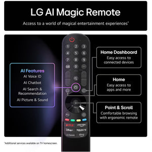 LG OLED55G56LS 55" OLED evo AI G5 4K Smart TV 2025 - Stand version