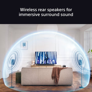 Sony SA-RS8 BRAVIA Theatre Rear 8 Wireless Rear Speakers - Surround sound | Enhanced 360 Spatial Sound Mapping | IMAX Enhanced compatible | Matching design with soundbars & subwoofer | Easy set-up & control