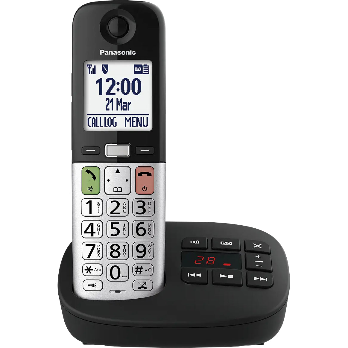 Panasonic KX-TGU430EB Digital Cordless Answering System - Single Handset