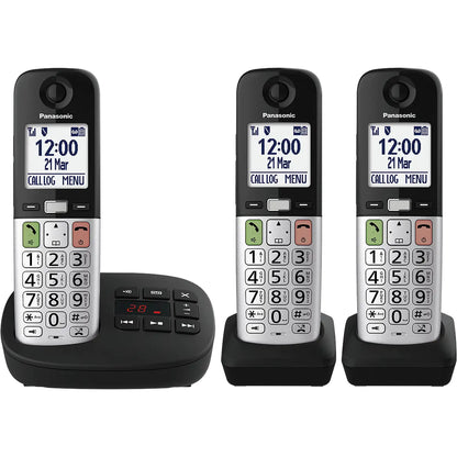 Panasonic KX-TGU433EB Digital Cordless Answering System - Three Handsets