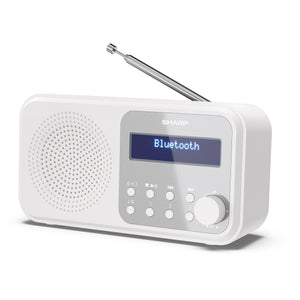 Sharp DR-P420 WH Tokyo Portable Digital Radio - White