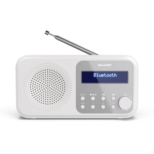Sharp DR-P420 WH Tokyo Portable Digital Radio - White