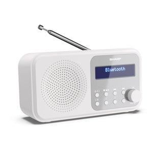 Sharp DR-P420 WH Tokyo Portable Digital Radio - White