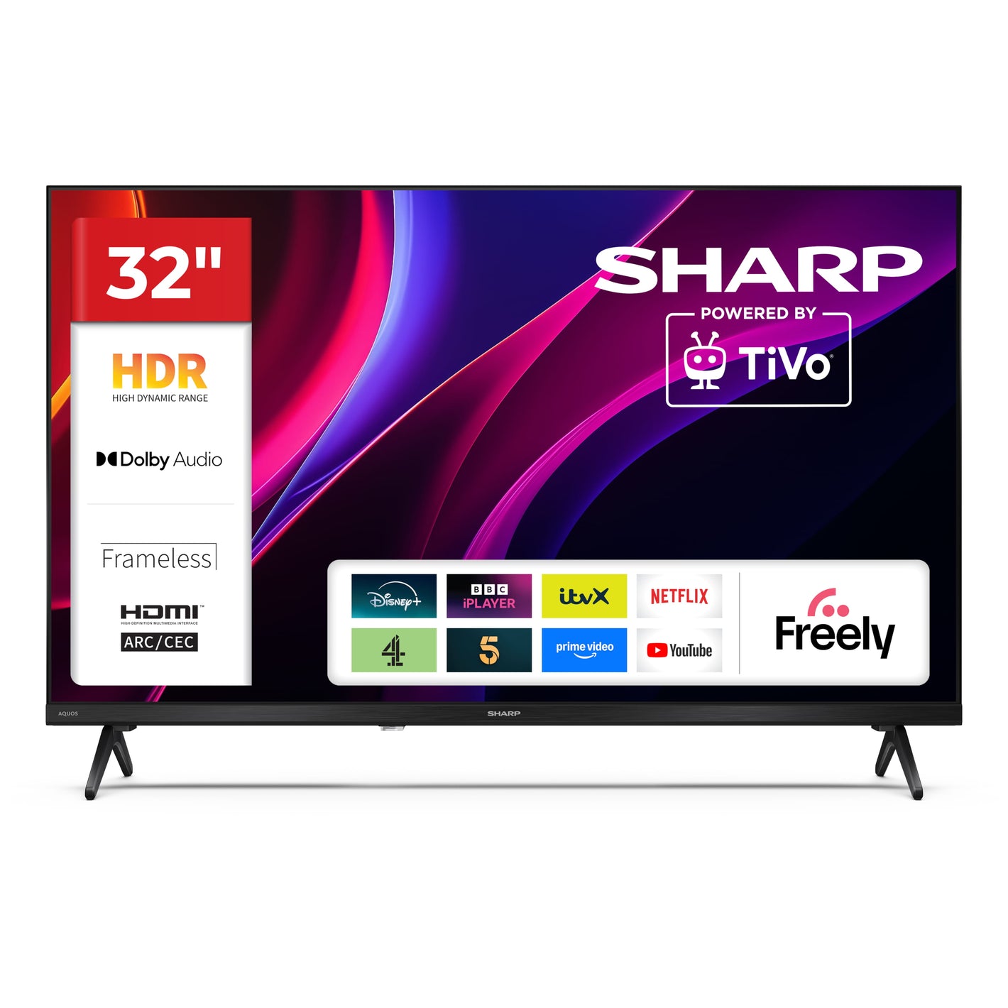 Sharp 1T-C32HE2245KB 32" HDR HD Smart TV