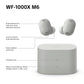 Sony WF-1000XM6S Wireless Noise Cancelling Earbuds - Platinum Silver