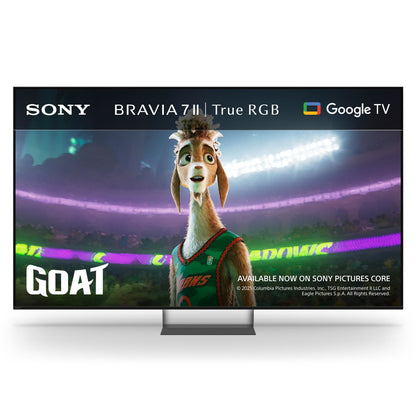 Sony BRAVIA 7Ⅱ True RGB 55 Inch TV, 4K Smart TV (Google TV), RGB LED, XR Processor with AI Technology,  120hz Television with Dolby Vision/Atmos, PS5 compatibility, 55XR75M2, 2026 Model