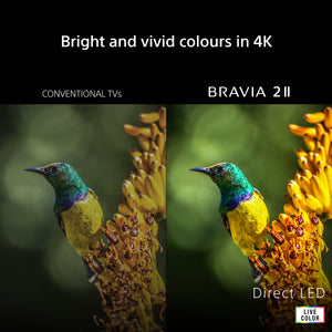 Sony BRAVIA 2 Ⅱ 43 Inch TV 4K Smart TV (Google TV), X1 Processor, 4K Upscaling, Television with Dolby Atmos and DTS:X, PS5 compatibility - 43S25M2 2026 Model