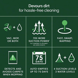 iRobot Roomba® 105 Combo Robot + AutoEmpty™ Dock - Black