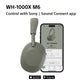 Sony WH-1000XM6G Flagship Noise Cancelling Over-Ear Wireless Bluetooth Headphones, Signature Hi-Res Sound, Ultimate Comfort, Foldable Design, Durable Case, 30 HR Battery, iOS & Android - Olive Gray