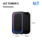 * PRE-ORDER * Sony SRSULT500.CEL ULT Tower 5 Wireless Bluetooth Party Speaker - Black