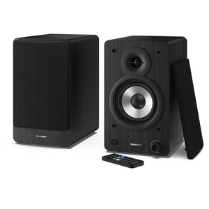 Sharp CP-SS30 BK Pair of Wireless Bookshelf Speakers - Black