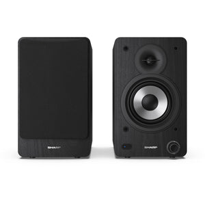 Sharp CP-SS30 BK Pair of Wireless Bookshelf Speakers - Black
