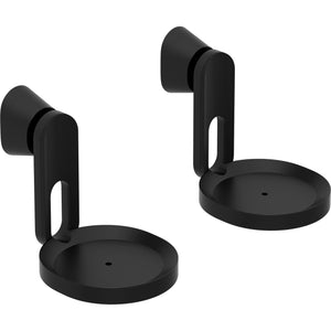 Sonos Era 100 Wall Mount Pair Black front on angled view against a white background.