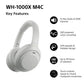 Sony WH-1000XM4CS Noise Cancelling Wireless Over Ear Headphones - Platinum Silver