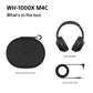 Sony WH-1000XM4CS Noise Cancelling Wireless Over Ear Headphones - Platinum Silver