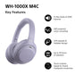 Sony WH-1000XM4CV Noise Cancelling Wireless Over Ear Headphones - Lavender