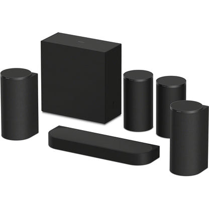Sony BRAVIA Theatre Trio + SR, 5.1.4ch Theatre System with Subwoofer & Rear Speakers, Surround Sound by Dolby Atmos®/DTS:X®, 360 Spatial Sound Mapping, Voice Zoom 3 for Sony Smart TV, HT-AP8, 2026 Model