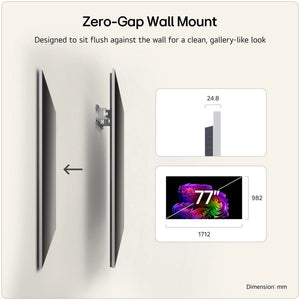 LG OLED77G64LW.AEK 77" 4K OLED evo AI Wall mount version Smart TV - 2026