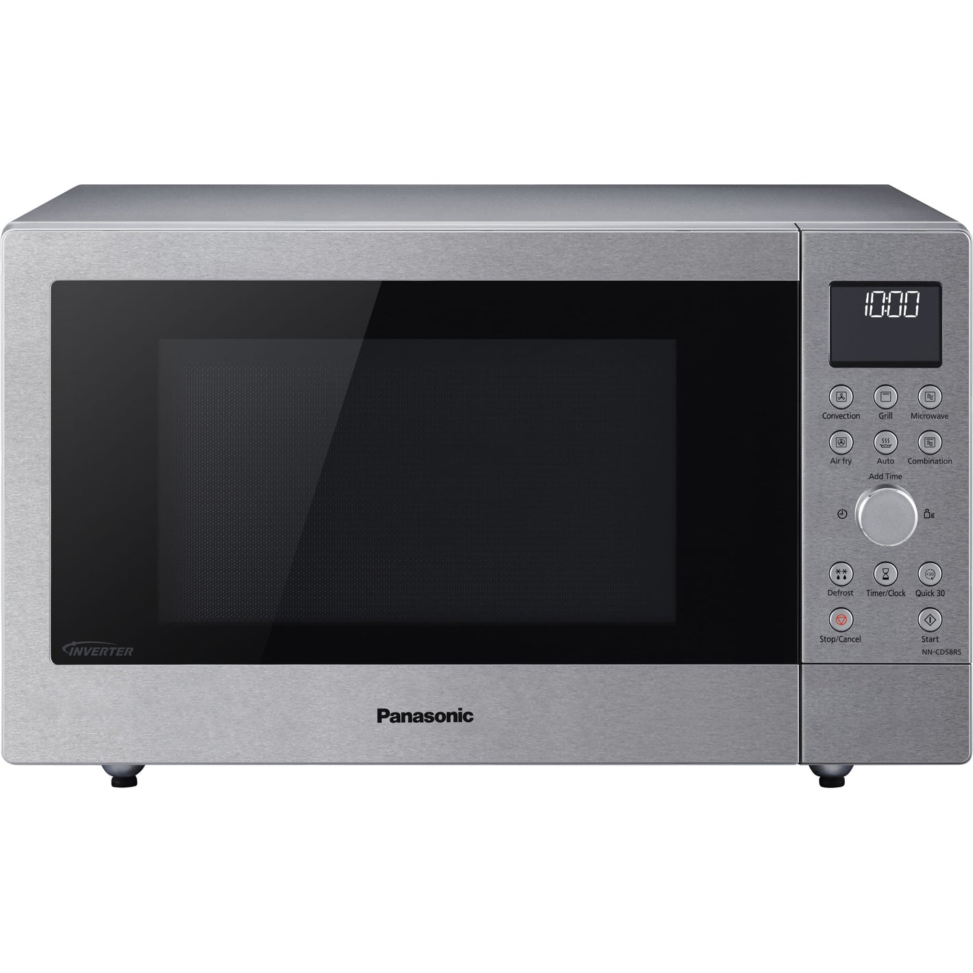 Panasonic NN-CD58RS Stainless Steel 27L Slim Inverter Microwave with Grill, Oven & Air Fry - 1000W