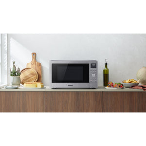 Panasonic NN-CD58RS Stainless Steel 27L Slim Inverter Microwave with Grill, Oven & Air Fry - 1000W