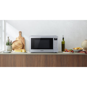 Panasonic NN-CT57RM Metallic Silver 27L Slim Inverter Microwave with Grill, Oven & Air Fry - 1000W