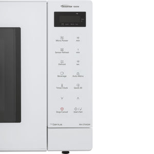 Panasonic NN-ST64QWBPQ White 32L Spacious Inverter Solo Microwave - 24 Auto Programs, 1000W