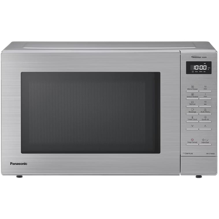 Panasonic NN-ST68QSBPQ Silver 32L Spacious Inverter Solo Microwave - 24 Auto Programs, 1000W