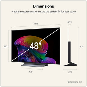 LG OLED48C66LB.AEK 48" 4K OLED evo AI Smart TV - 2026