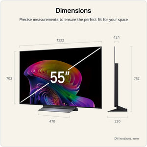 LG OLED55C66LB.AEK 55" 4K OLED evo AI Smart TV - 2026