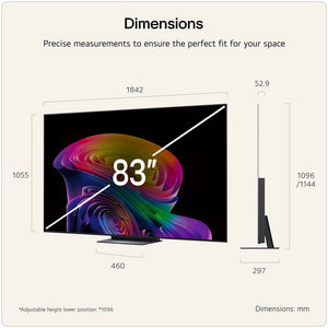 LG OLED83C64LA.AEK 83" 4K OLED evo AI Smart TV - 2026