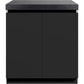 Whistler Grills Fairford 1 Modular Outdoor Kitchen, 5 Burner BBQ with Rotisserie, Sink, Storage and Double Door Fridge - Black