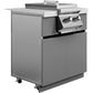 Whistler Grills Fairford 3 Modular Outdoor Kitchen with 5 Burner BBQ, Rotisserie, Side Burner, Double Door Fridge and Ceramic Egg Module (egg sold separately) - Grey