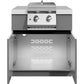 Whistler Grills Fairford 3 Modular Outdoor Kitchen with 5 Burner BBQ, Rotisserie, Side Burner, Double Door Fridge and Ceramic Egg Module (egg sold separately) - Grey